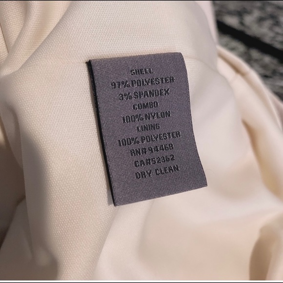 Authentic Vera Wang Cream Lace Midi Sheath Dress V-Neck - Picture 5 of 6